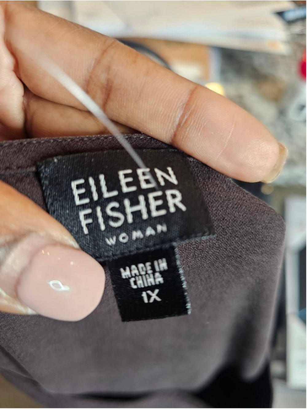 Women's Eileen Fisher Dark Brown Silk Maxi Dress 1X - Picture 6 of 7